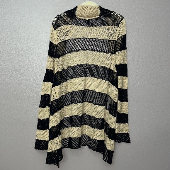 LRL Lauren Jeans Co. Ralph Lauren Loose knit Open Front Cardigan Size Medium - Picture 8 of 8